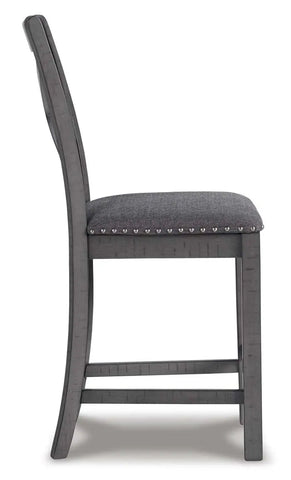  Myshanna Counter Height 6Pc Dining Set in Grey | Signature Design by Ashley