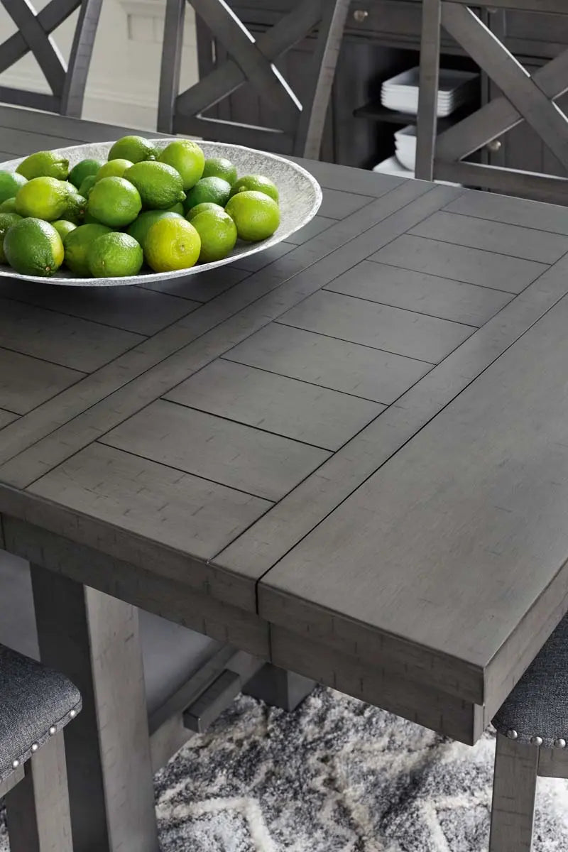  Myshanna 9Pc Dining Set in Grey | Signature Design by Ashley