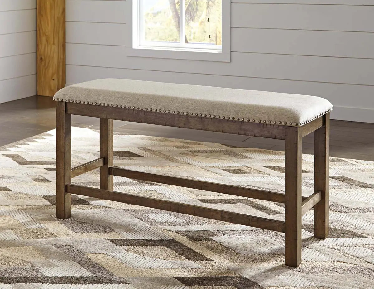  Moriville 6Pc Counter height Dining Set in Grayish Brown | Signature Design by Ashley