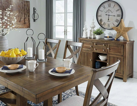  Moriville 6Pc Dining Set in Grayish Brown | Signature Design by Ashley