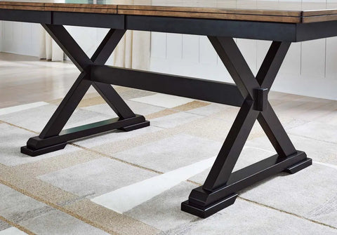  Wildenauer 9Pc Dining Set in Brown and Black | Signature Design by Ashley