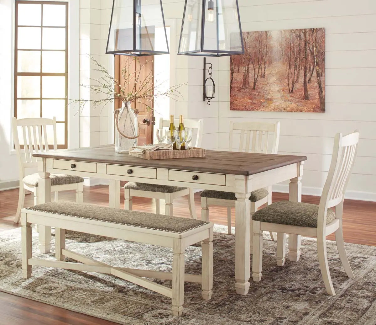  Bolanburg 6Pc Dining Set in Two-Tone Finish | Signature Design by Ashley