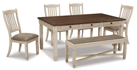  Bolanburg 6Pc Dining Set in Two-Tone Finish | Signature Design by Ashley