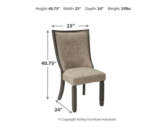 Tyler Creek 6Pc Dining Set in Two-Tone with Arm Chairs | Signature Design by Ashley