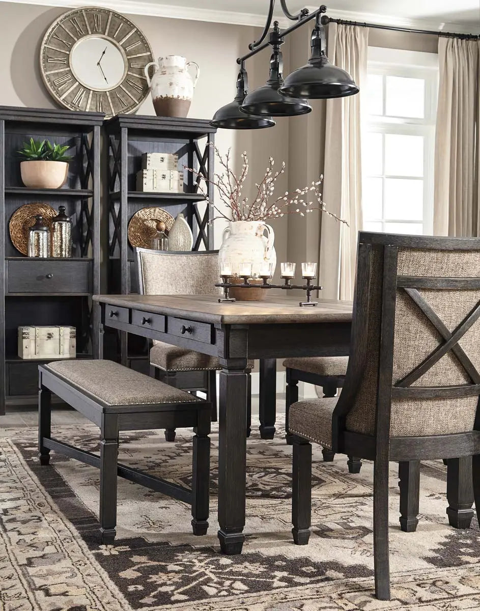  Tyler Creek 6Pc Dining Set in Two-Tone with Arm Chairs | Signature Design by Ashley