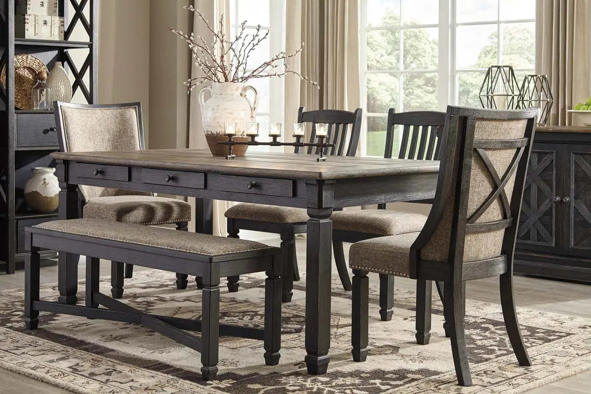  Tyler Creek 6Pc Dining Set in Two-Tone with Arm Chairs | Signature Design by Ashley
