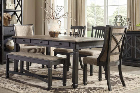  Tyler Creek 6Pc Dining Set in Two-Tone with Arm Chairs | Signature Design by Ashley