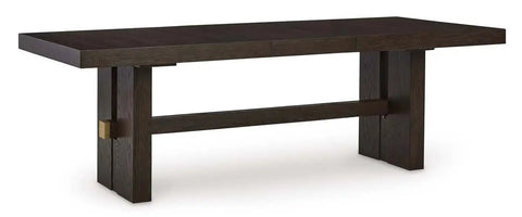  Burkhaus 9Pc Dining Set in Dark Brown | Signature Design by Ashley