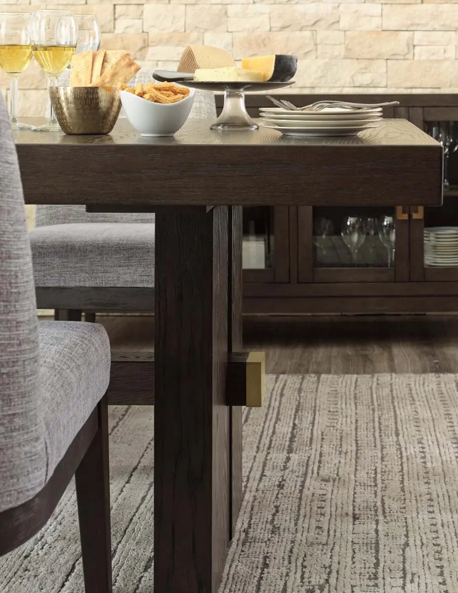 Burkhaus 9Pc Dining Set in Dark Brown | Signature Design by Ashley