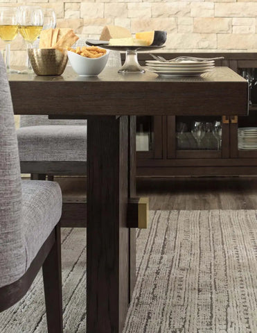  Burkhaus 9Pc Dining Set in Dark Brown | Signature Design by Ashley