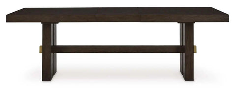  Burkhaus 9Pc Dining Set in Dark Brown | Signature Design by Ashley