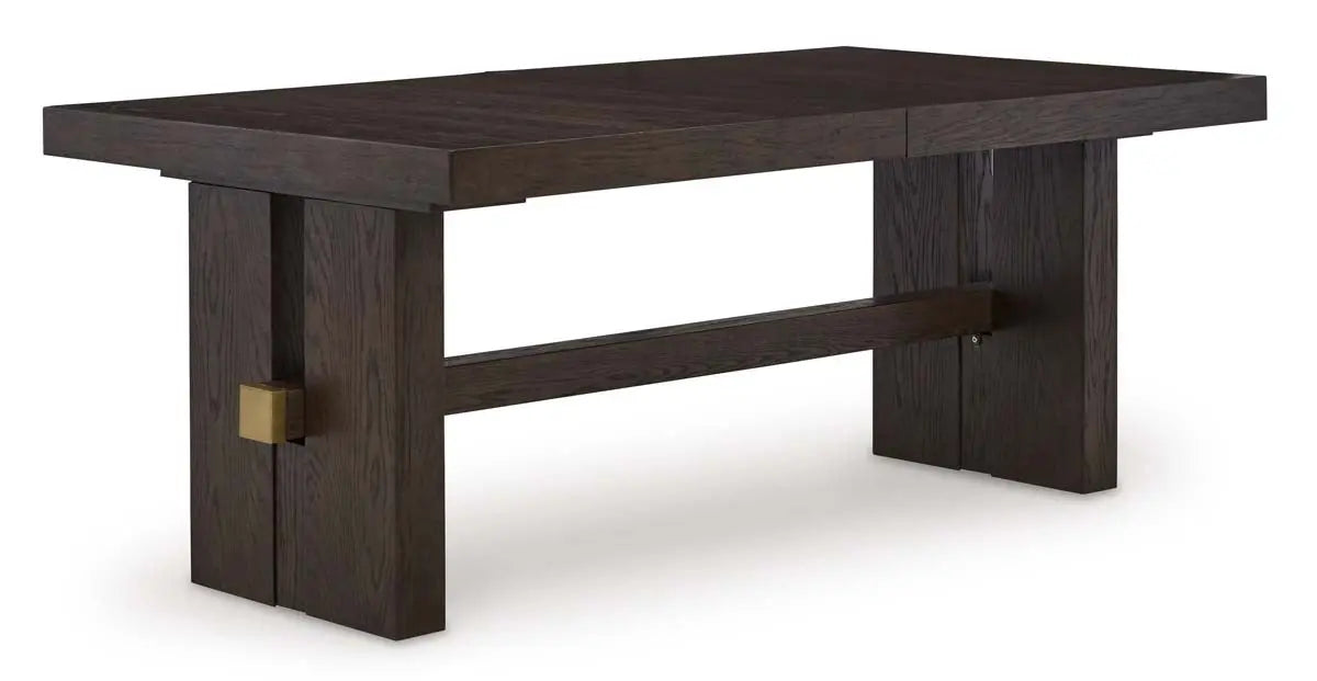  Burkhaus 9Pc Dining Set in Dark Brown | Signature Design by Ashley