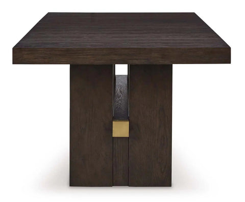  Burkhaus 9Pc Dining Set in Dark Brown | Signature Design by Ashley