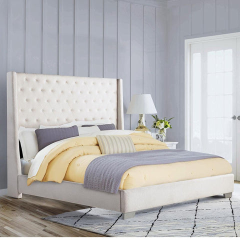 Daria Bed in Beige