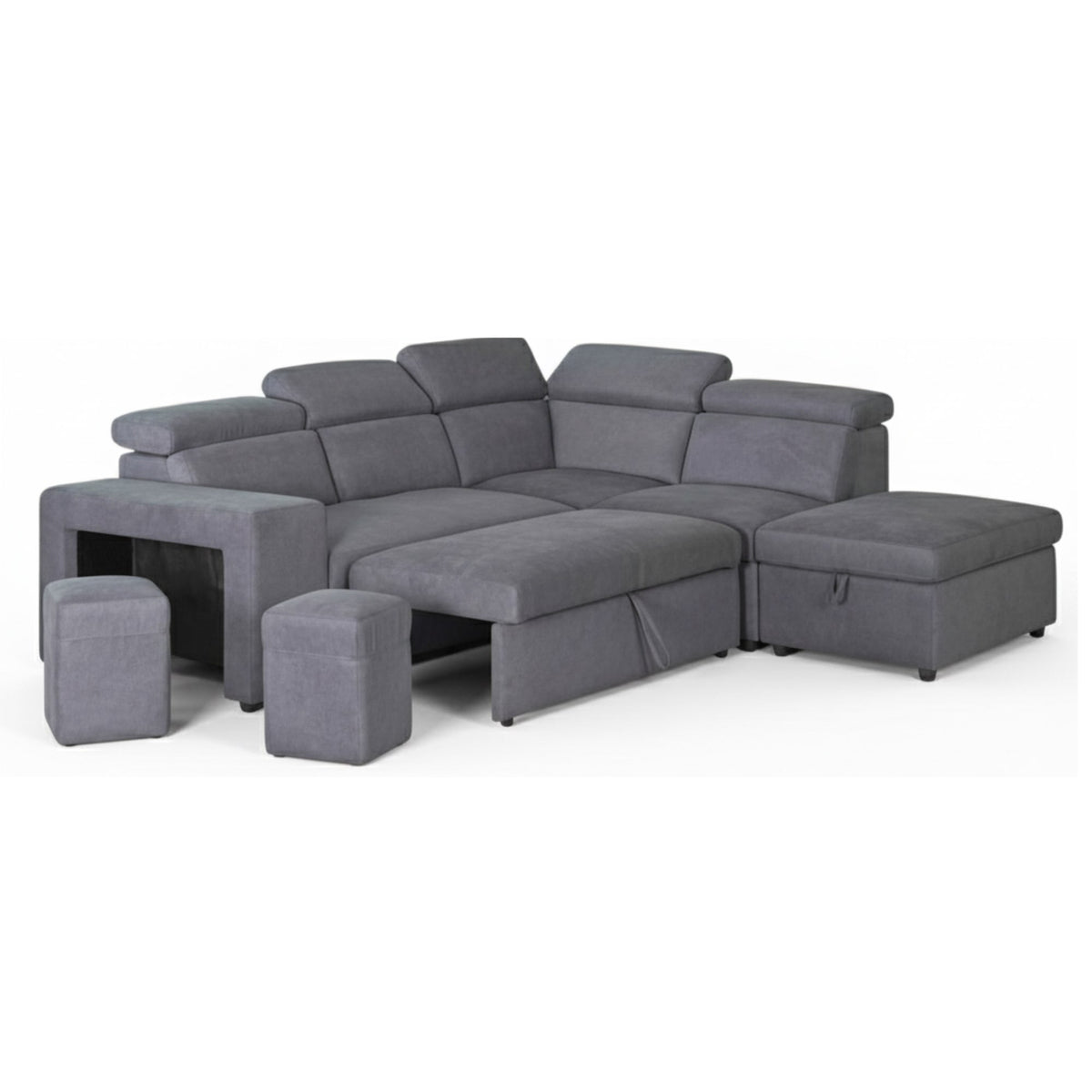Elle 2 Piece Pull-out Sectional Sleeper