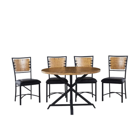 Fideo Dining Set in Brown