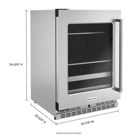 KitchenAid KUBL314KSS Refrigerator (Open Box)