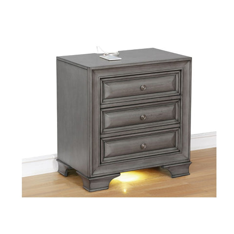 Milton 6 pc Bedroom Set in Grey