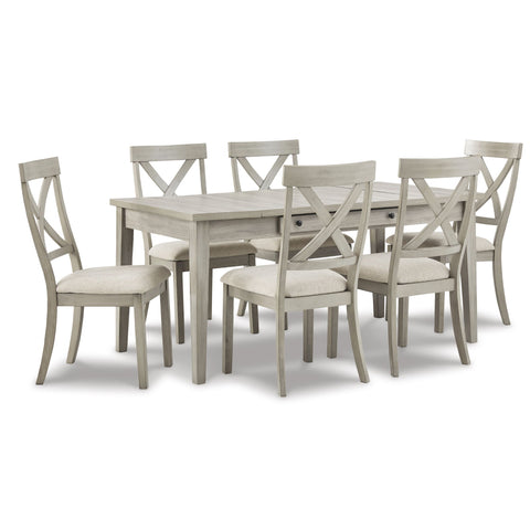 Parellen 7 PC Dining Set in Grey