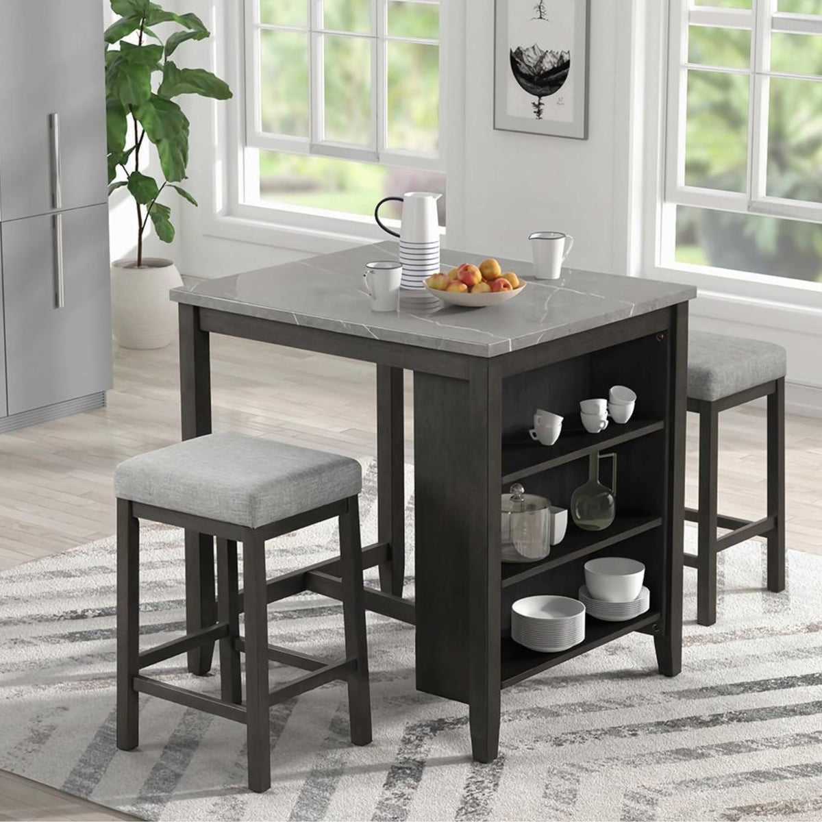 Pheony 3 Pc Dining Set