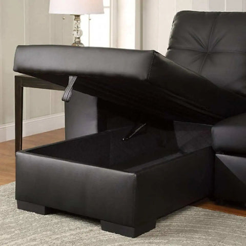 Reversible Sofa Bed Sectional with Storage Chaise 9032 International Furniture