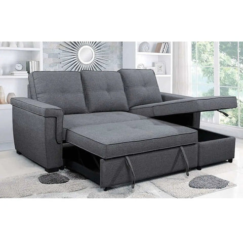 Reversible Sofa Bed Sectional with Storage Chaise 9040 International Furniture