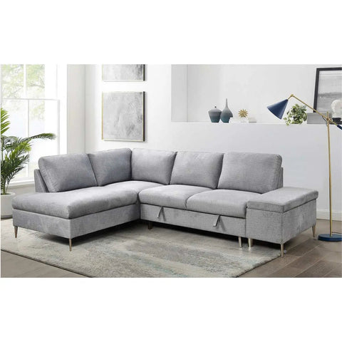 9022 Sofa Bed Sectional with Storage Bench IF