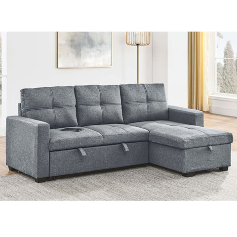 Pull out Sofa Bed in Grey T1247