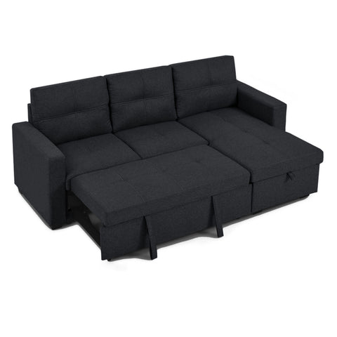 Pull out Sofa Bed in Black T1247