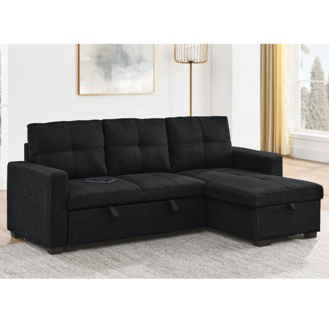 Pull out Sofa Bed in Black T1247