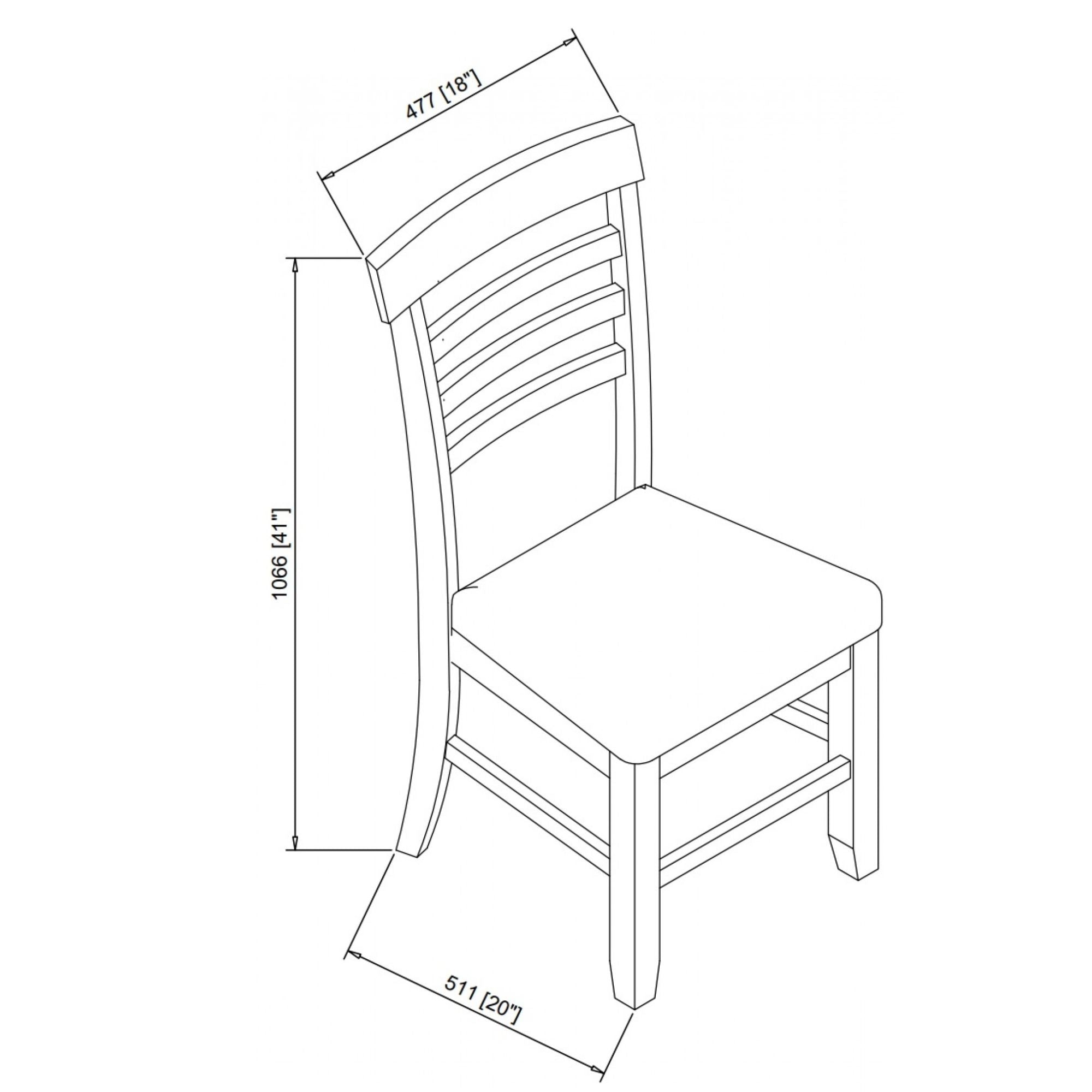 Counter Bar Stool, Set of 2 in Espresso TN-270CSC