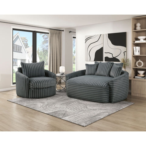 Tomball Accent Chair in Dark Grey