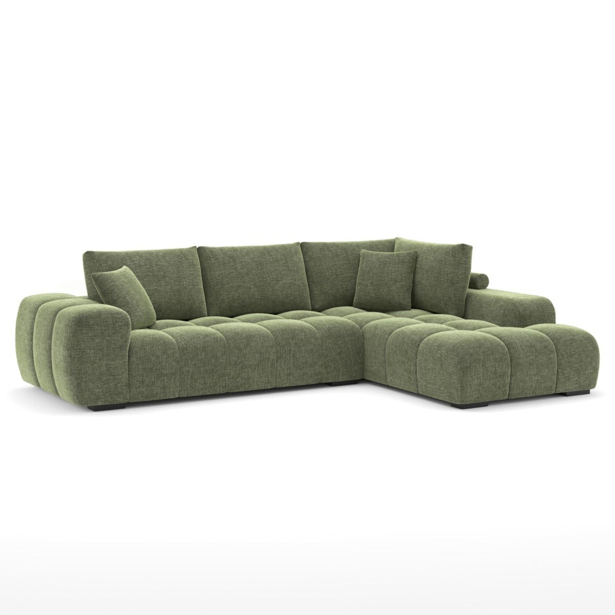 Zara RHF Sectional in Green