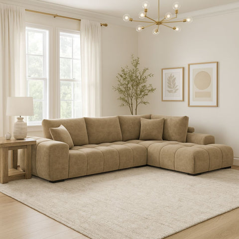 Zara RHF Sectional in Taupe