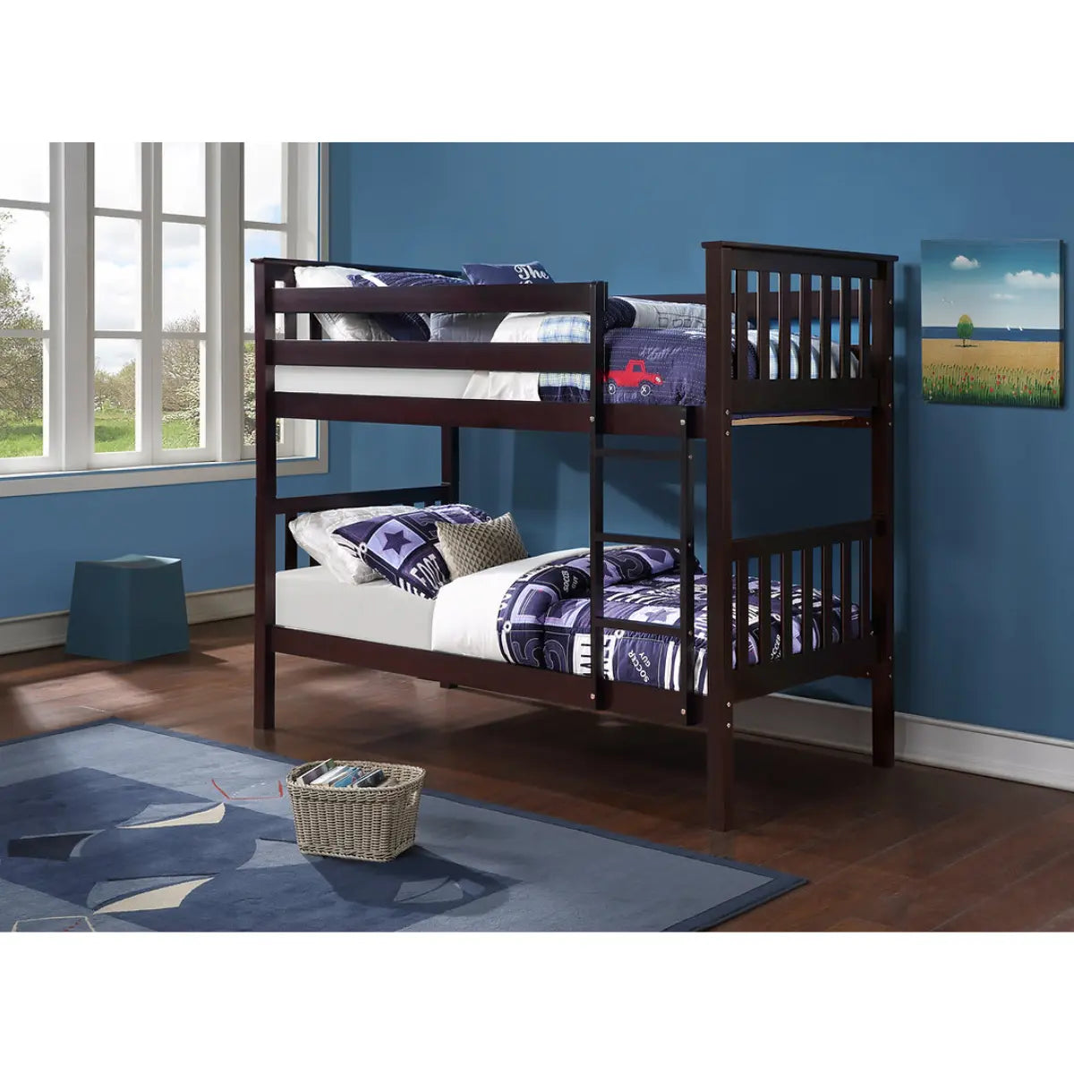 Twin Over Twin Bunk bed B101E International Furniture