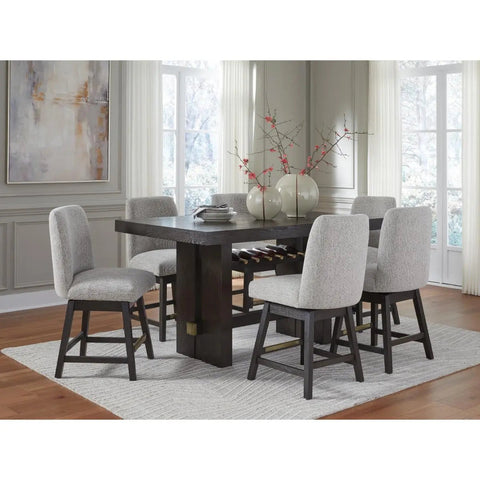  Burkhaus Pub Dining Set in Dark Brown | Signature Design by Ashley