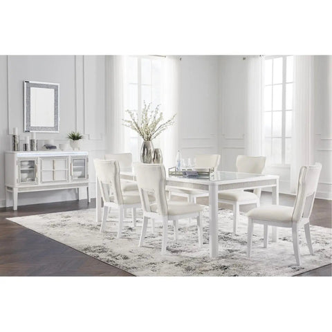  Chalanna Dining Set in White | Signature Design by Ashley