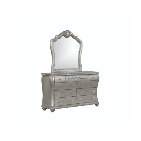 Destiny Bedroom Set in Silver.