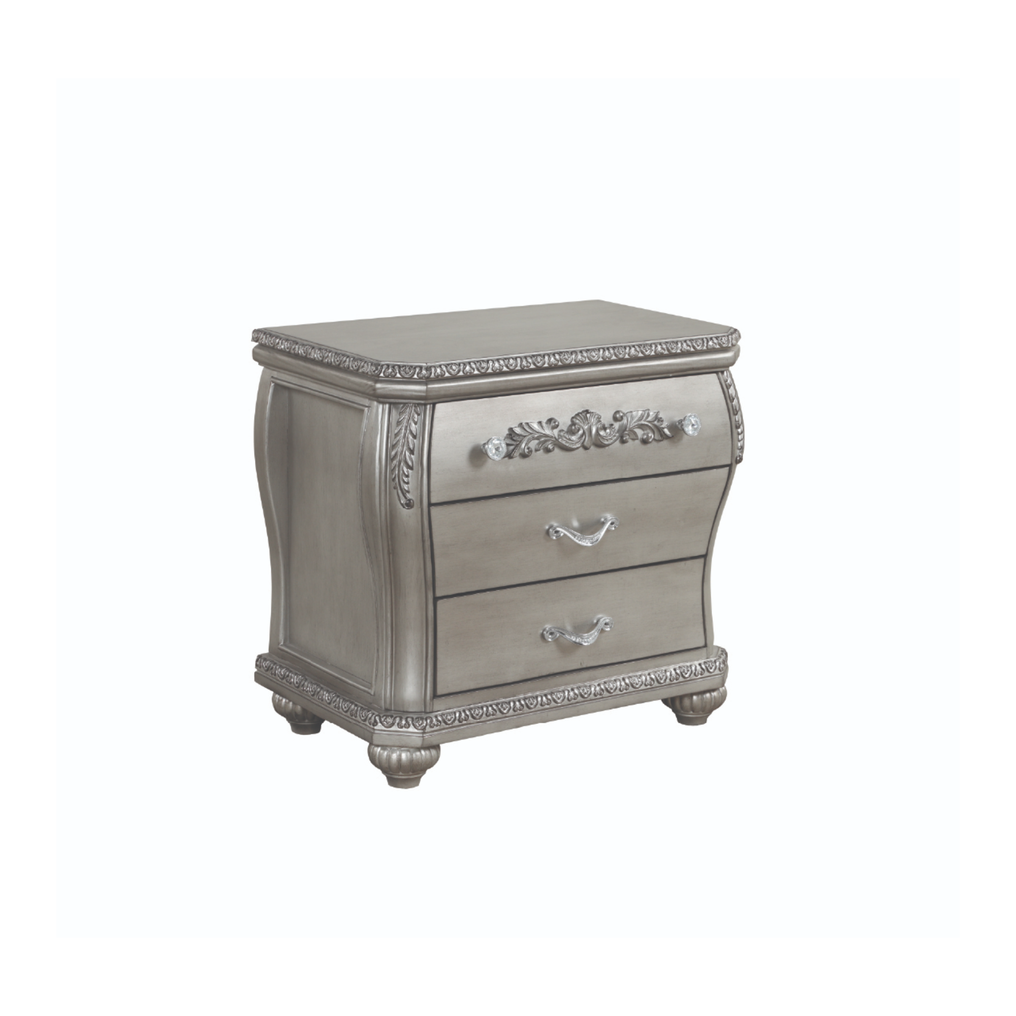 Destiny Bedroom Set in Silver.
