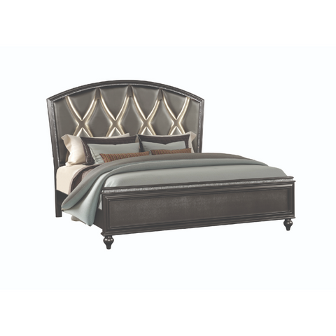 Ginger Bedroom Set in Gun Metal.