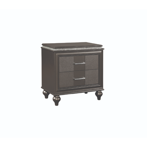 Ginger Bedroom Set in Gun Metal.