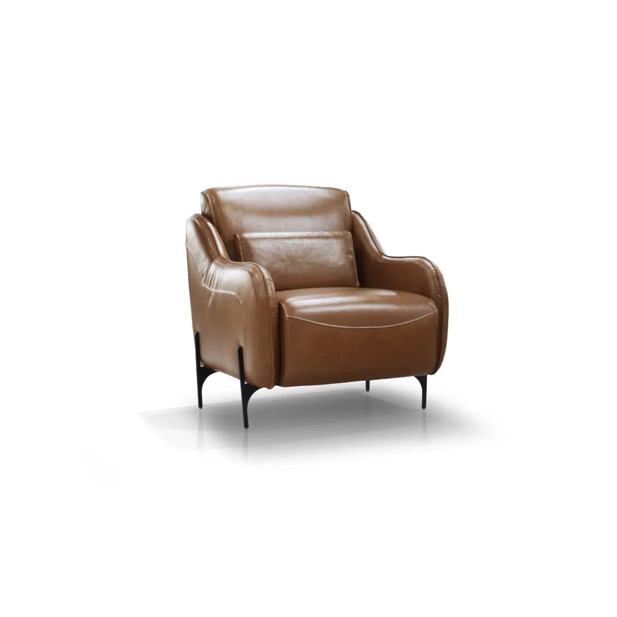 Palo Leather Accent Chair 99959BRW Mazin