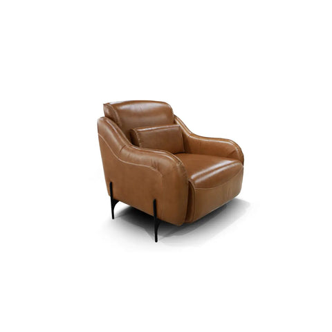 Palo Leather Accent Chair 99959BRW Mazin