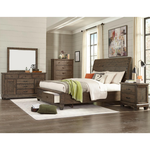 Rylee Bedroom Set in Brown.
