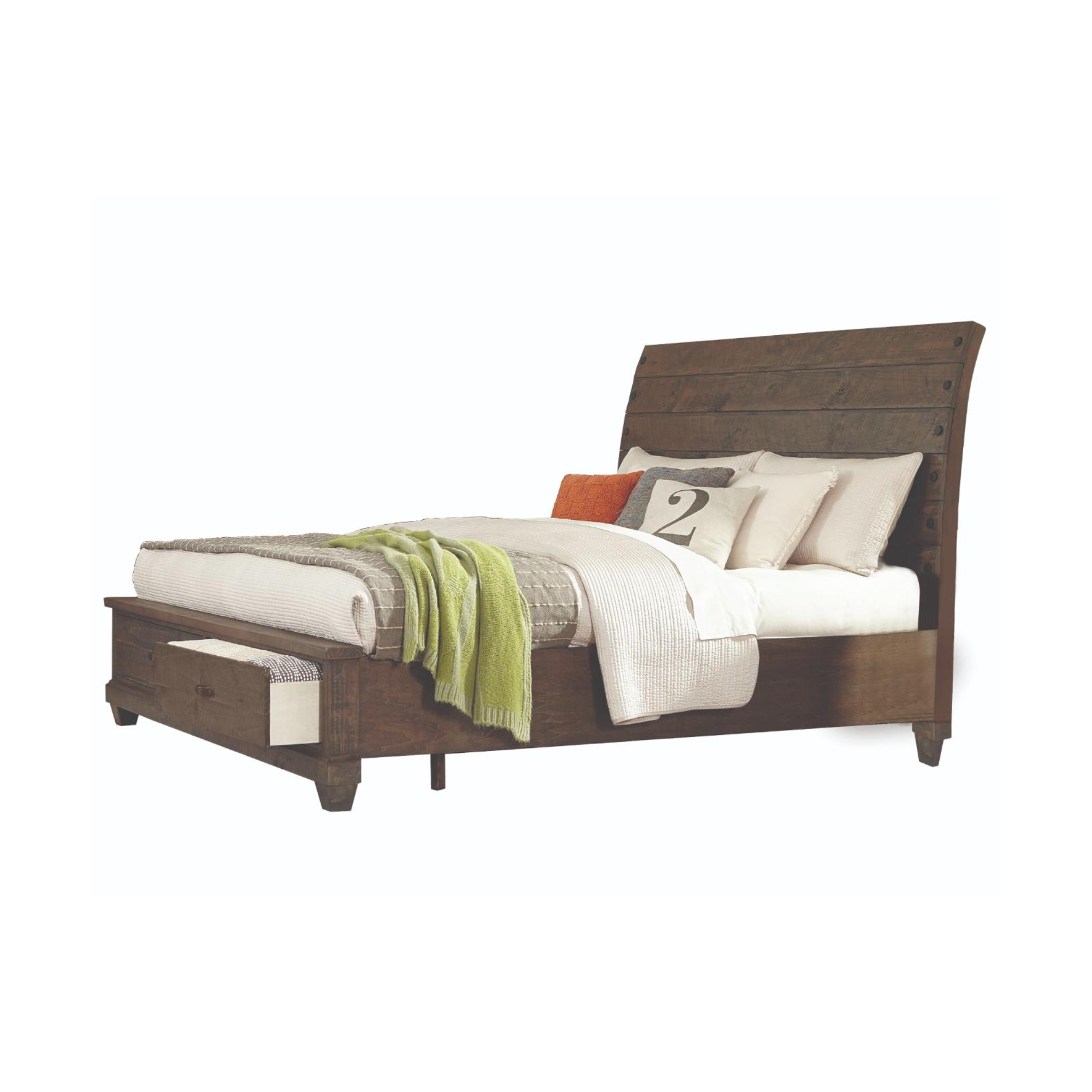 Rylee Bedroom Set in Brown.