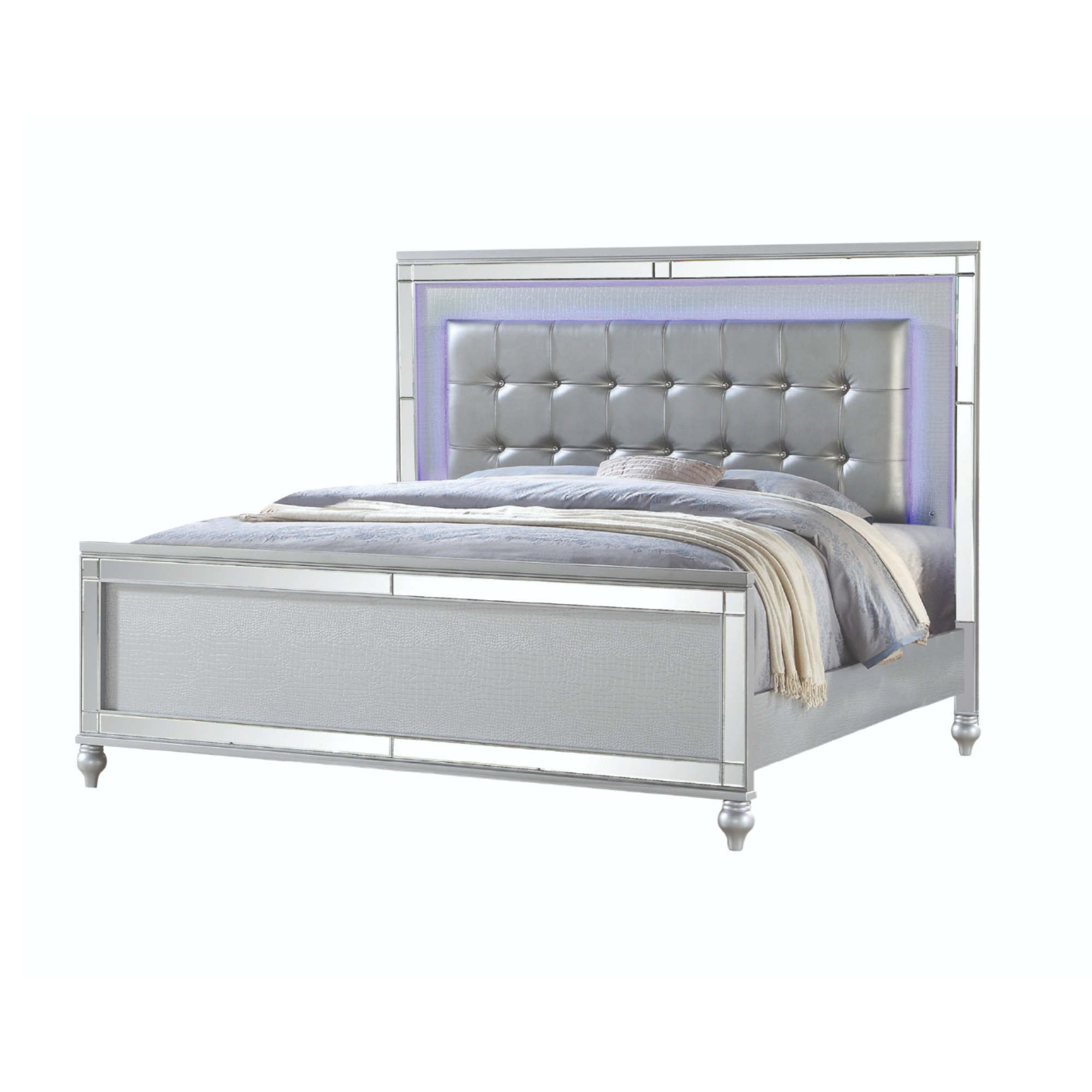 Sterling Bedroom Set in Silver.