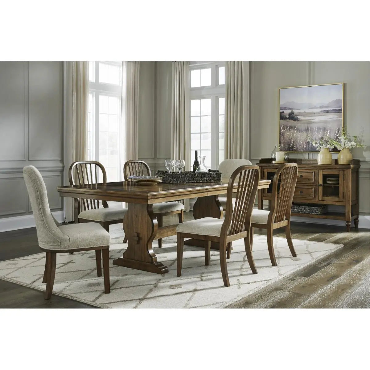  Sturlayne Dining Set in Light Brown | Signature Design by Ashley