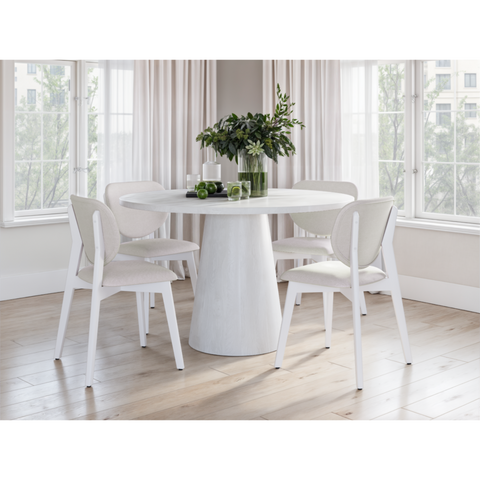 Wynter Dining Set in White Vigo 558679.